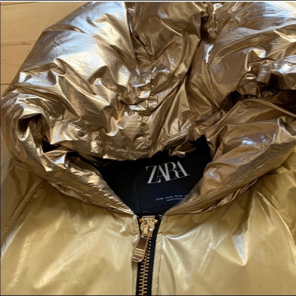 Zara Color Block Puffer Jacket. - Picture 3 of 6